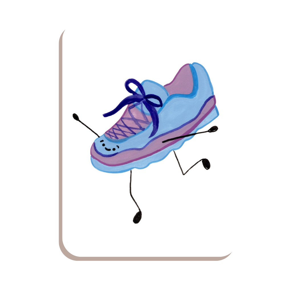 Running Shoe Vinyl Sticker
