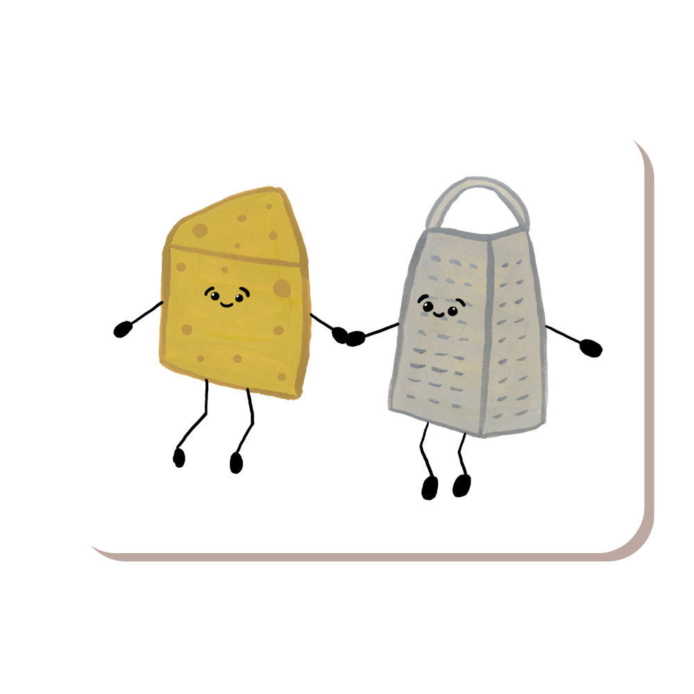 Pretty Grate Cheese Pun Vinyl Sticker