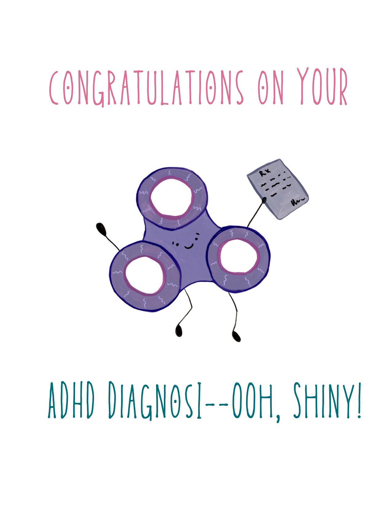 Ooh Shiny: An ADHD Diagnosis Card