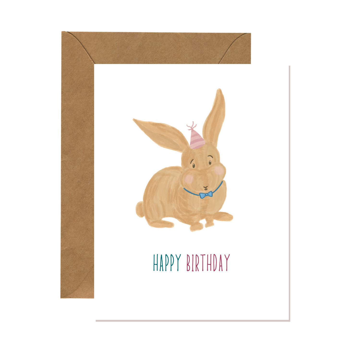 Birthday Party Bunny Card