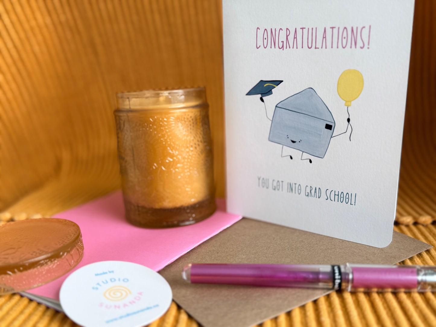 Happy Grad School Acceptance Congratulations Card