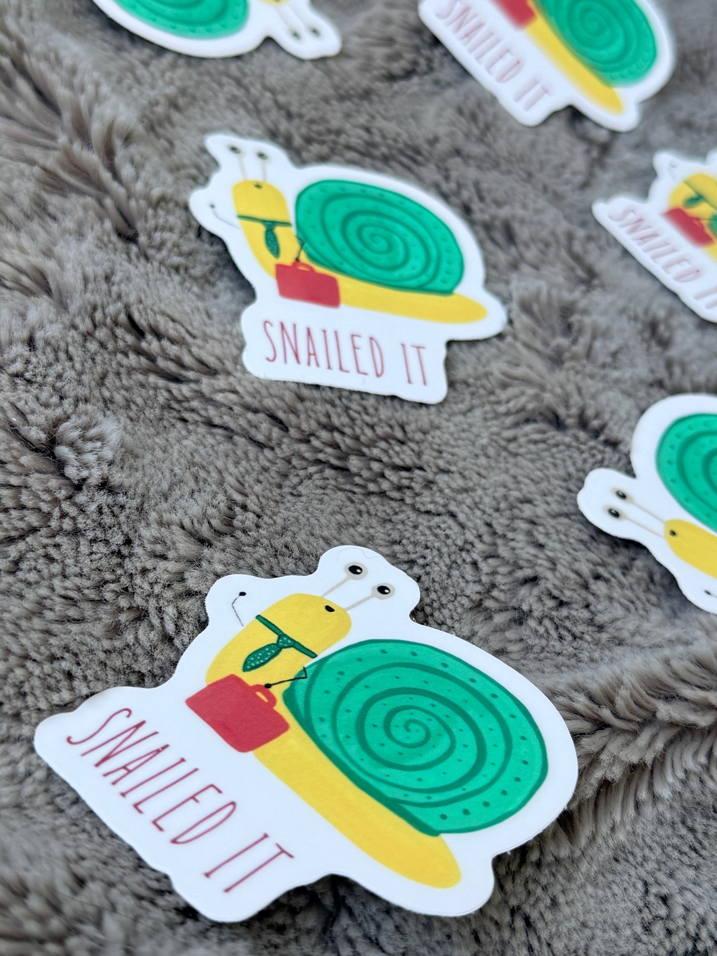 Snailed It Vinyl Sticker