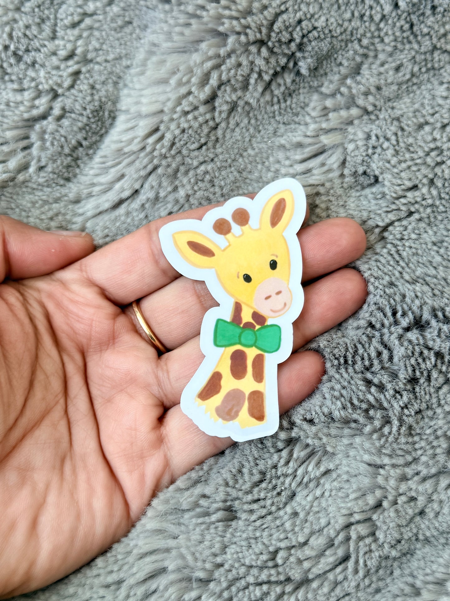 Dapper Giraffe Vinyl Sticker