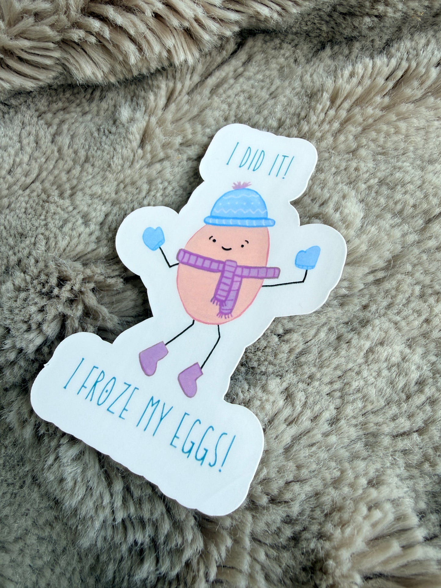 Egg Freezing Vinyl Sticker