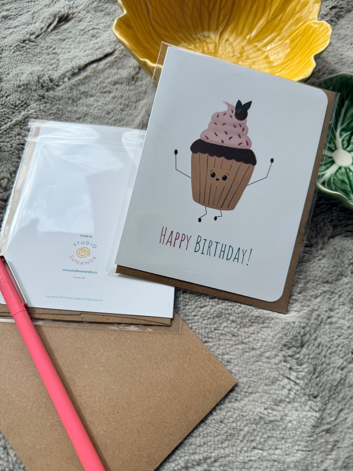 Cupcake Birthday Card