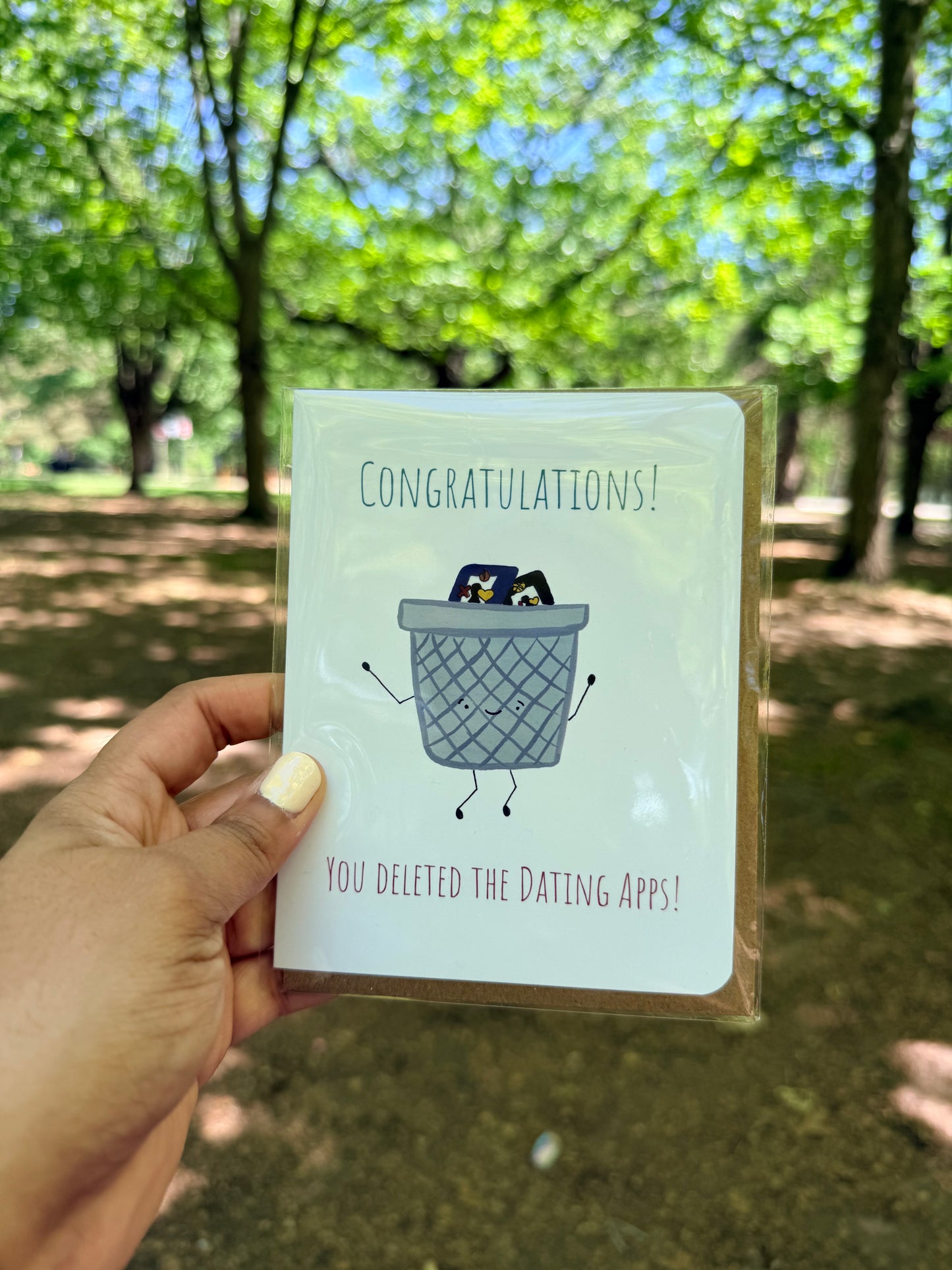 Deleted Dating Apps Congratulations Card