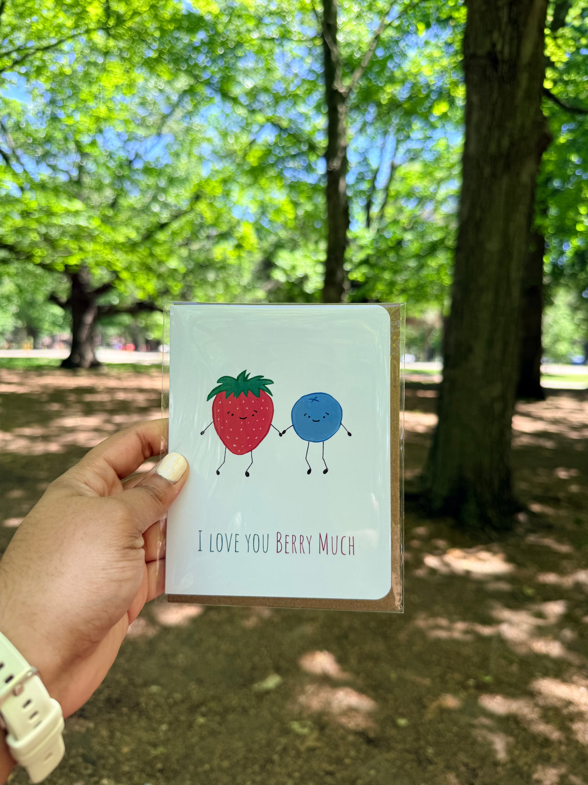 I Love You Berry Much Card