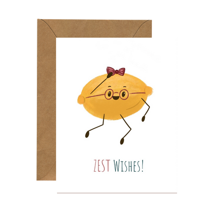 Punny Lemon Card | Zest Wishes