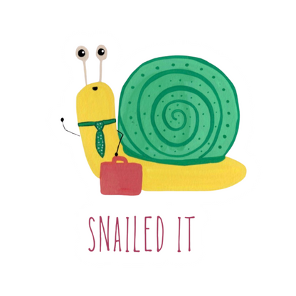 Snailed It Vinyl Sticker