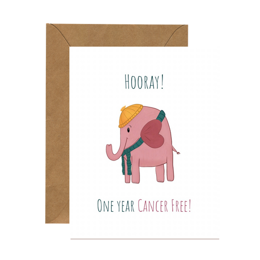 One Year Cancer Free Celebration Card