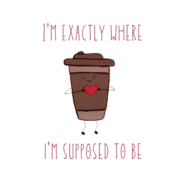 Latte Cup Affirmation Vinyl Sticker