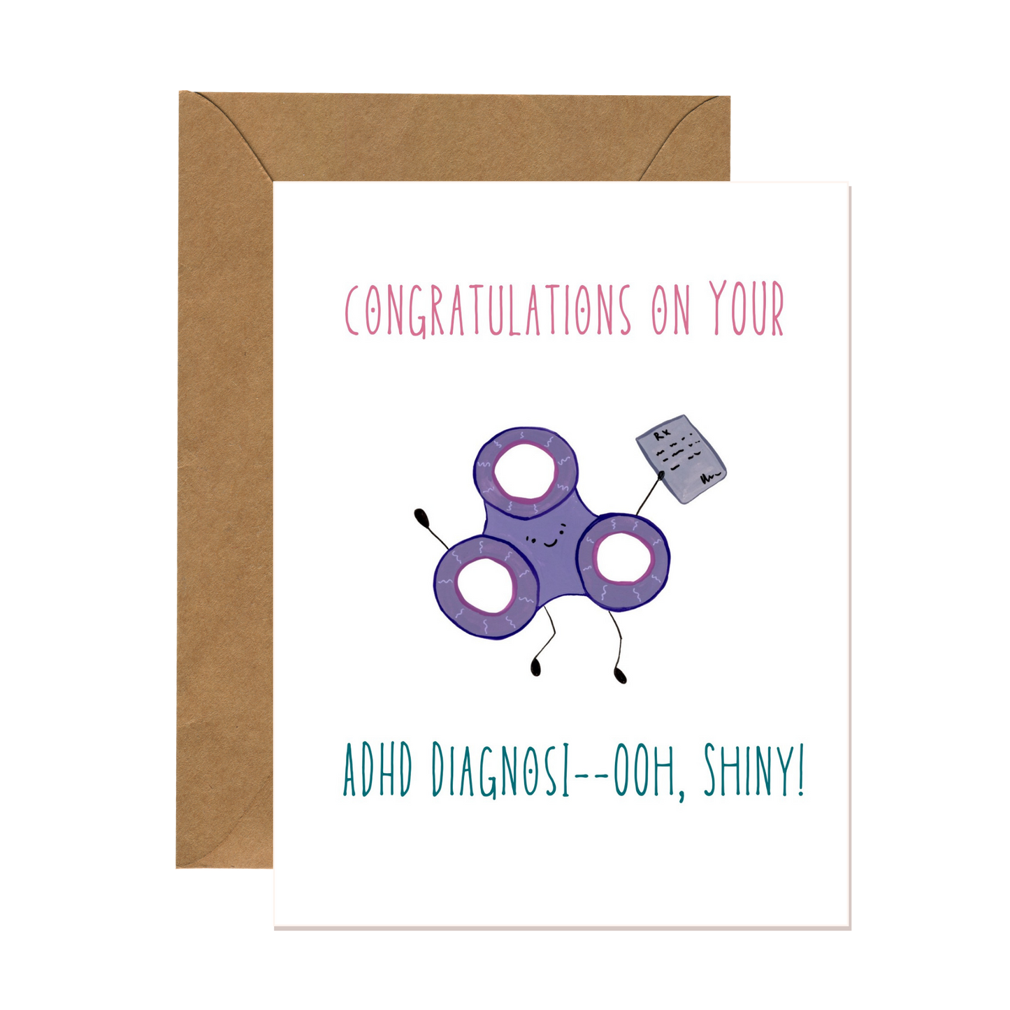 Ooh Shiny: An ADHD Diagnosis Card