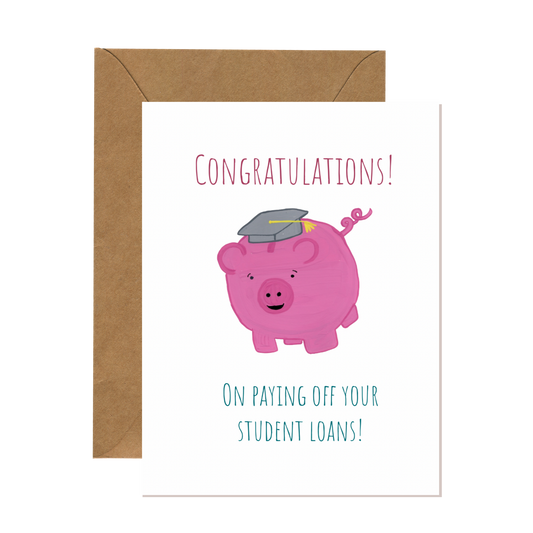 Student Loan Paid Off Congratulations Card
