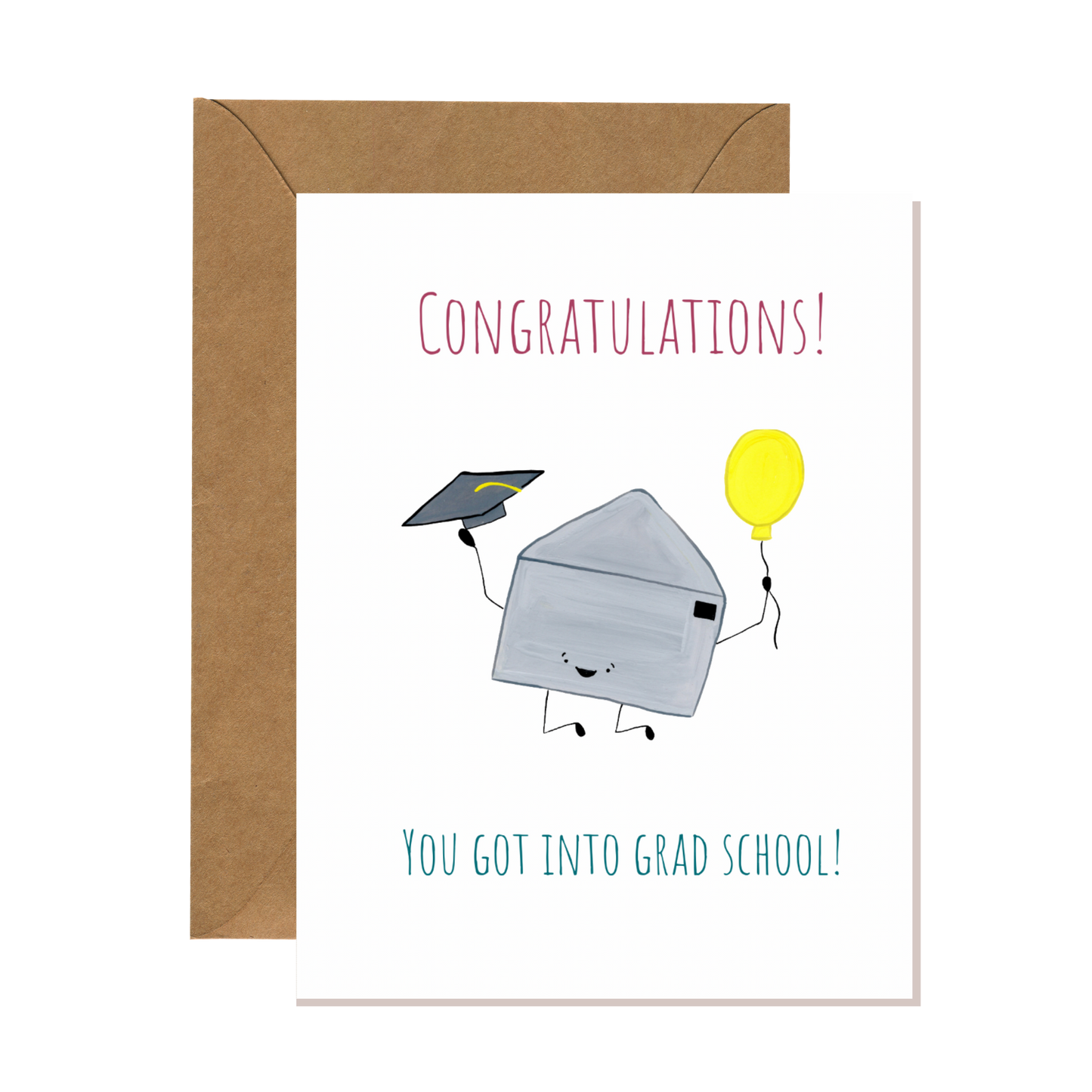 Grad School Acceptance Congratulations Card
