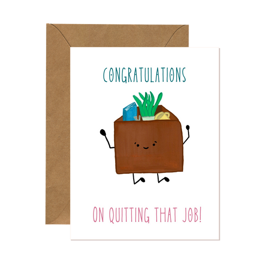 Hooray, You Quit! New Beginnings Card