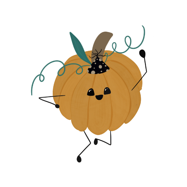 Party Pumpkin Vinyl Sticker