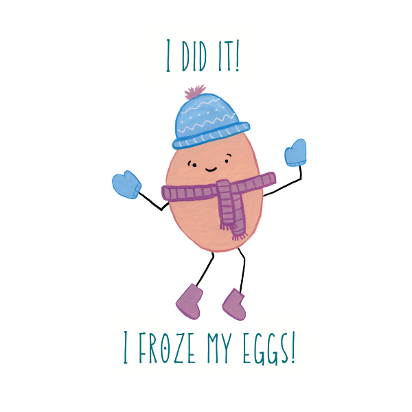 Egg Freezing Vinyl Sticker