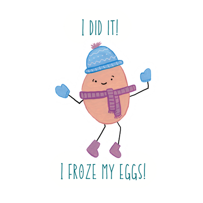 Egg Freezing Vinyl Sticker