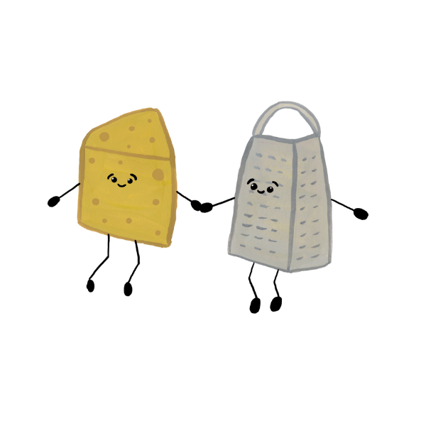 Pretty Grate Cheese Pun Vinyl Sticker