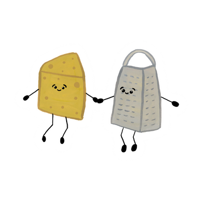 Pretty Grate Cheese Pun Vinyl Sticker