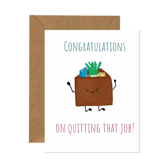 Congratulations You Quit Your Job Card