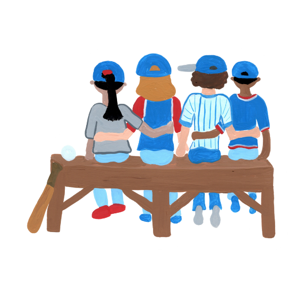 Baseball Team Friendship Sticker