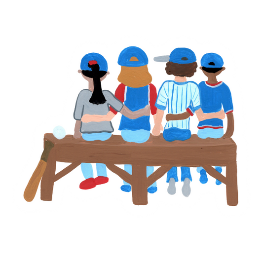 Baseball Team Friendship Sticker