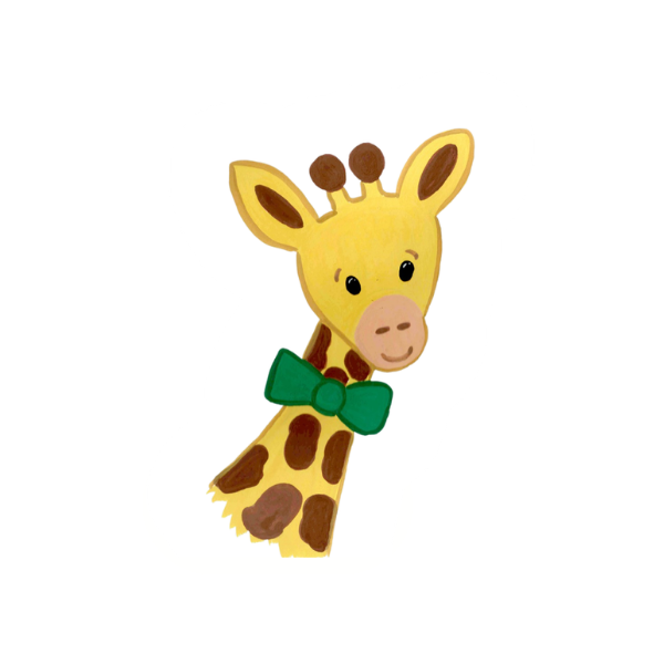 Dapper Giraffe Vinyl Sticker