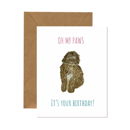 Oh My Paws Birthday Card