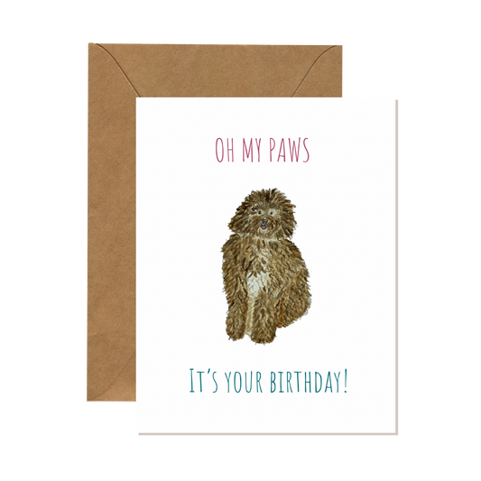 Oh My Paws Birthday Card