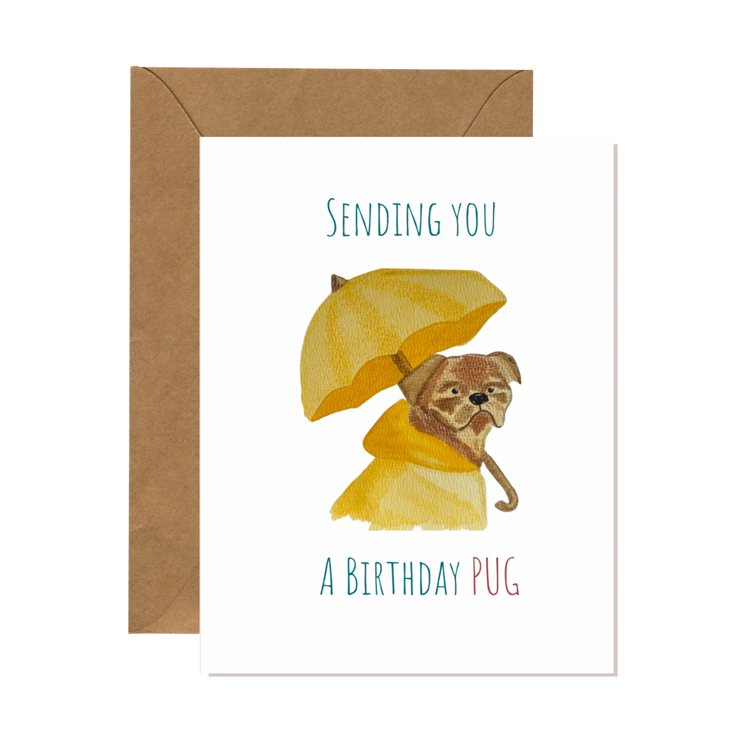 Sending You a Birthday Pug Card