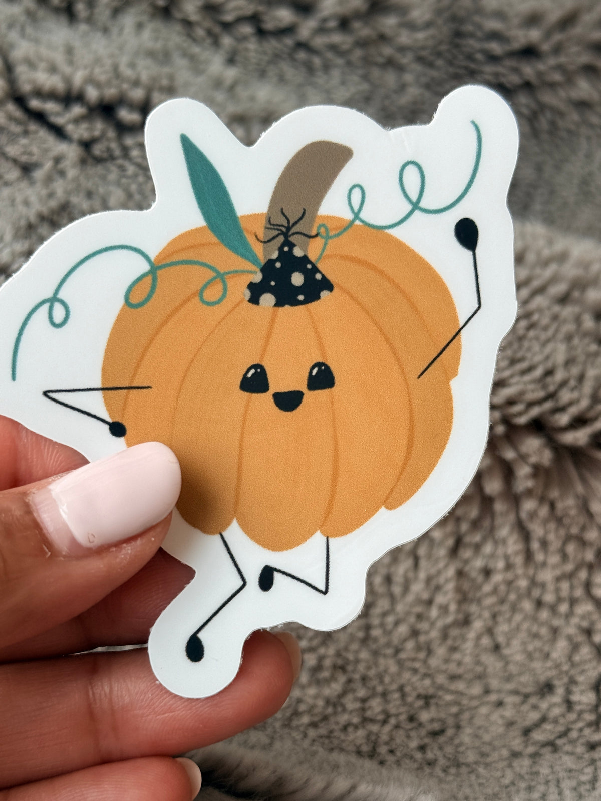 Party Pumpkin Vinyl Sticker