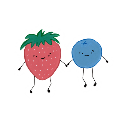 Berry Besties Friendship Sticker