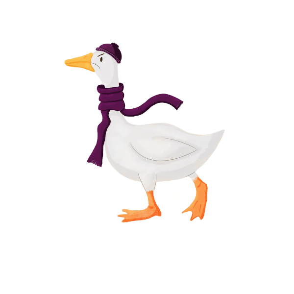 Grumpy Goose Vinyl Sticker