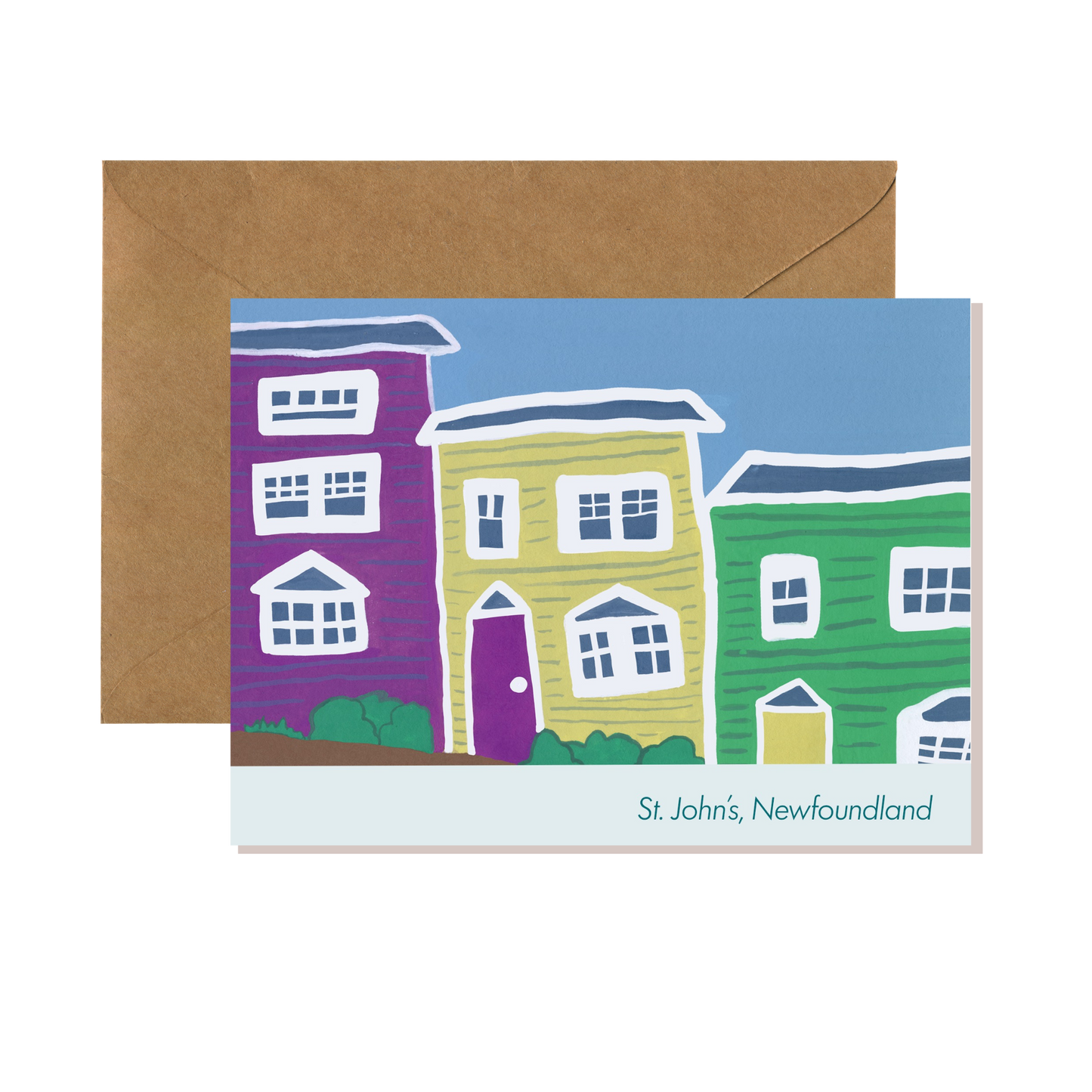 Jellybean Row St. John's Inspired Newfoundland Card