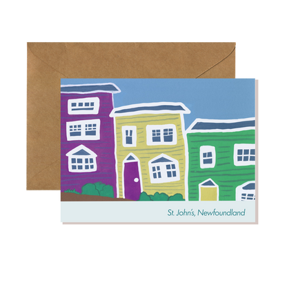 Jellybean Row St. John's Newfoundland Card