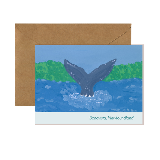 Bonavista Whale Card