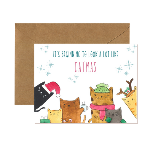 Catmas card
