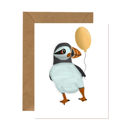 Puffin Birthday Card