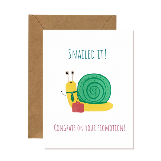 Snailed It Promotion Congratulations Card