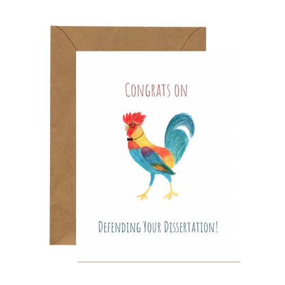 Dissertation Defense Congrats Card
