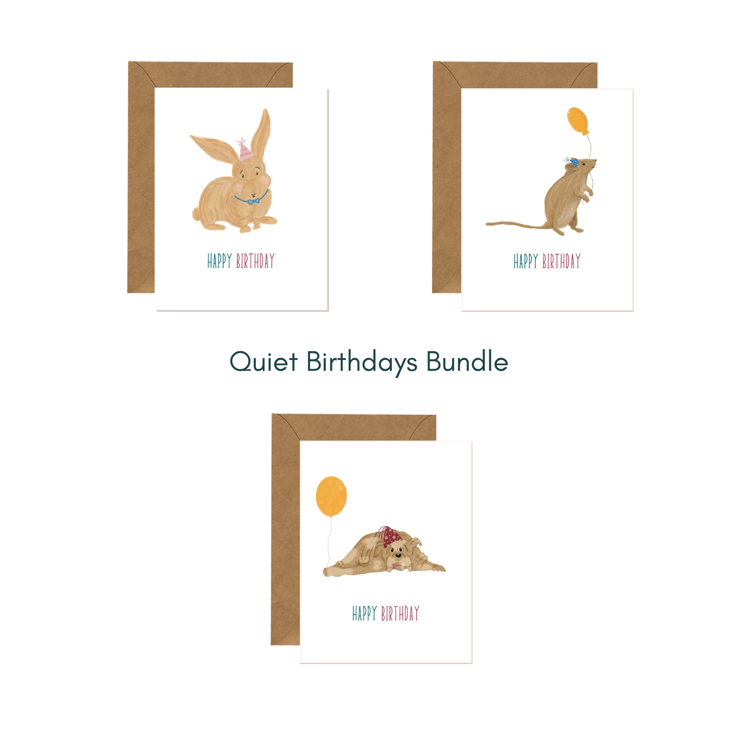 Quiet Birthdays Bundle | Set of 6