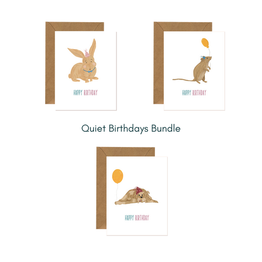 Quiet Birthdays Bundle | Set of 6