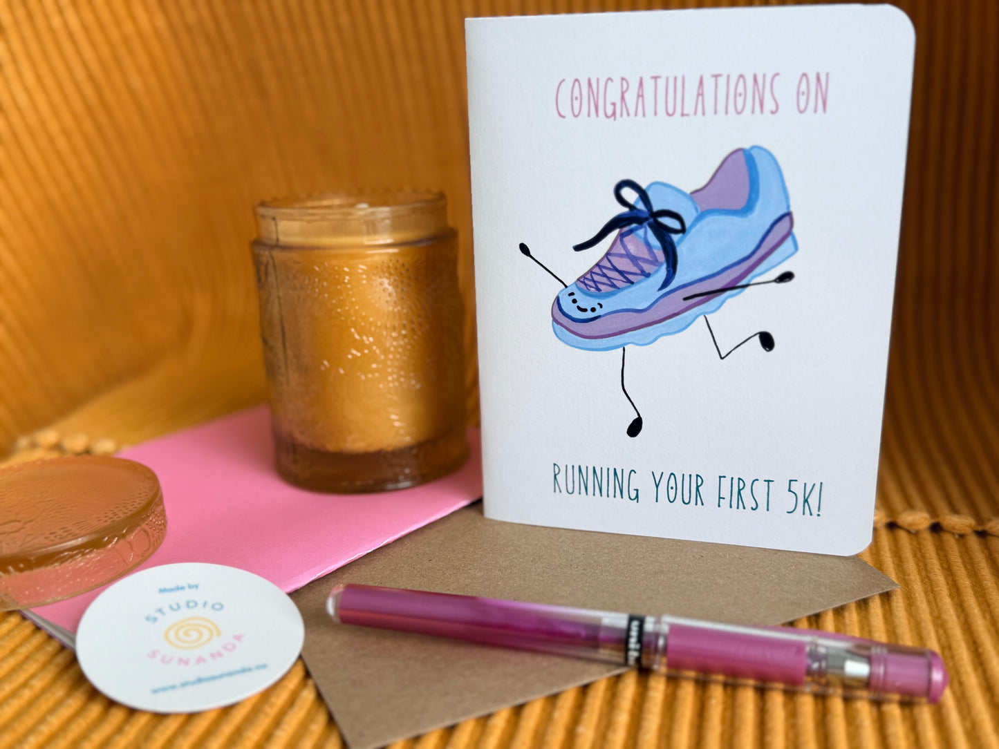 First 5k Race Congratulations Card