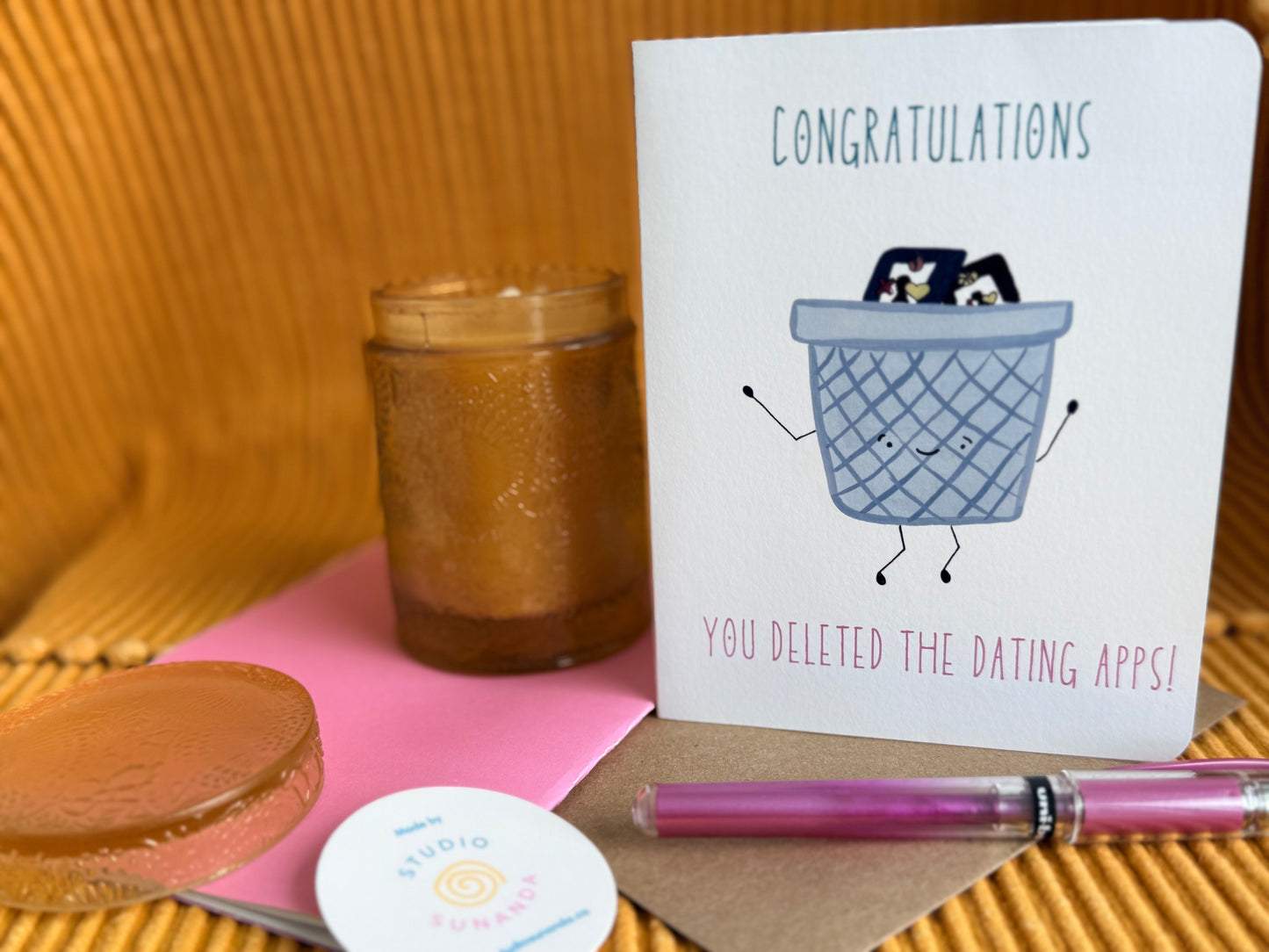 Deleted Dating Apps Congratulations Card