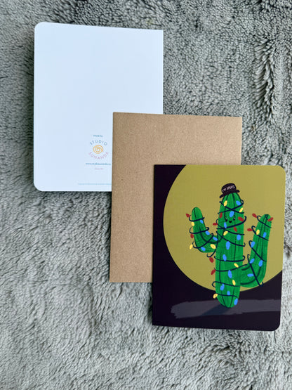 Christmas Cactus Holiday Card