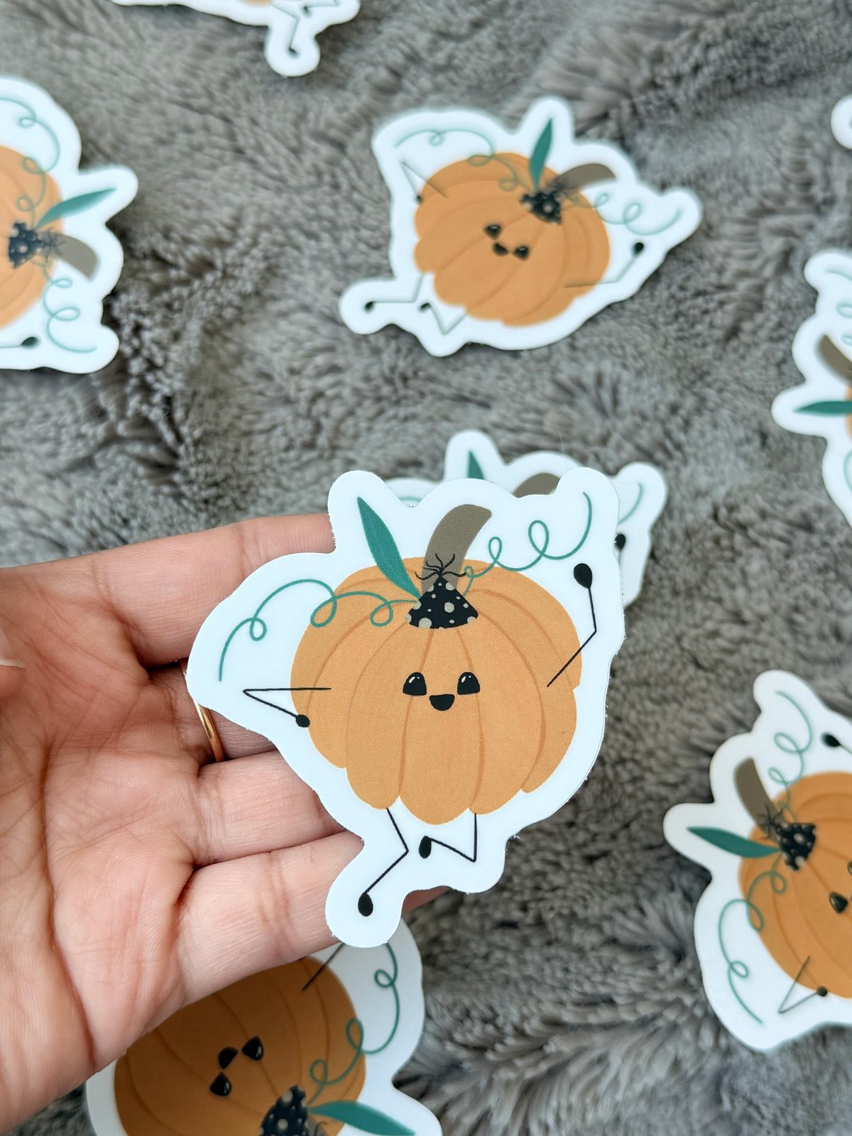 Party Pumpkin Vinyl Sticker