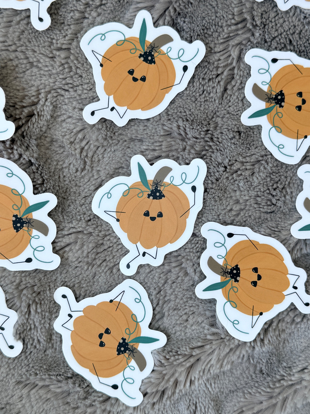 Party Pumpkin Vinyl Sticker