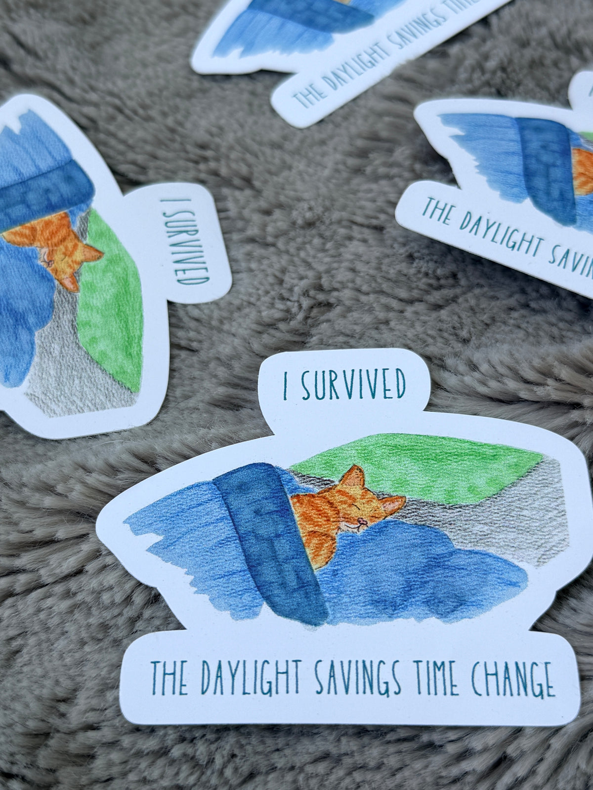 I Survived the Daylight Savings Time Change Sticker