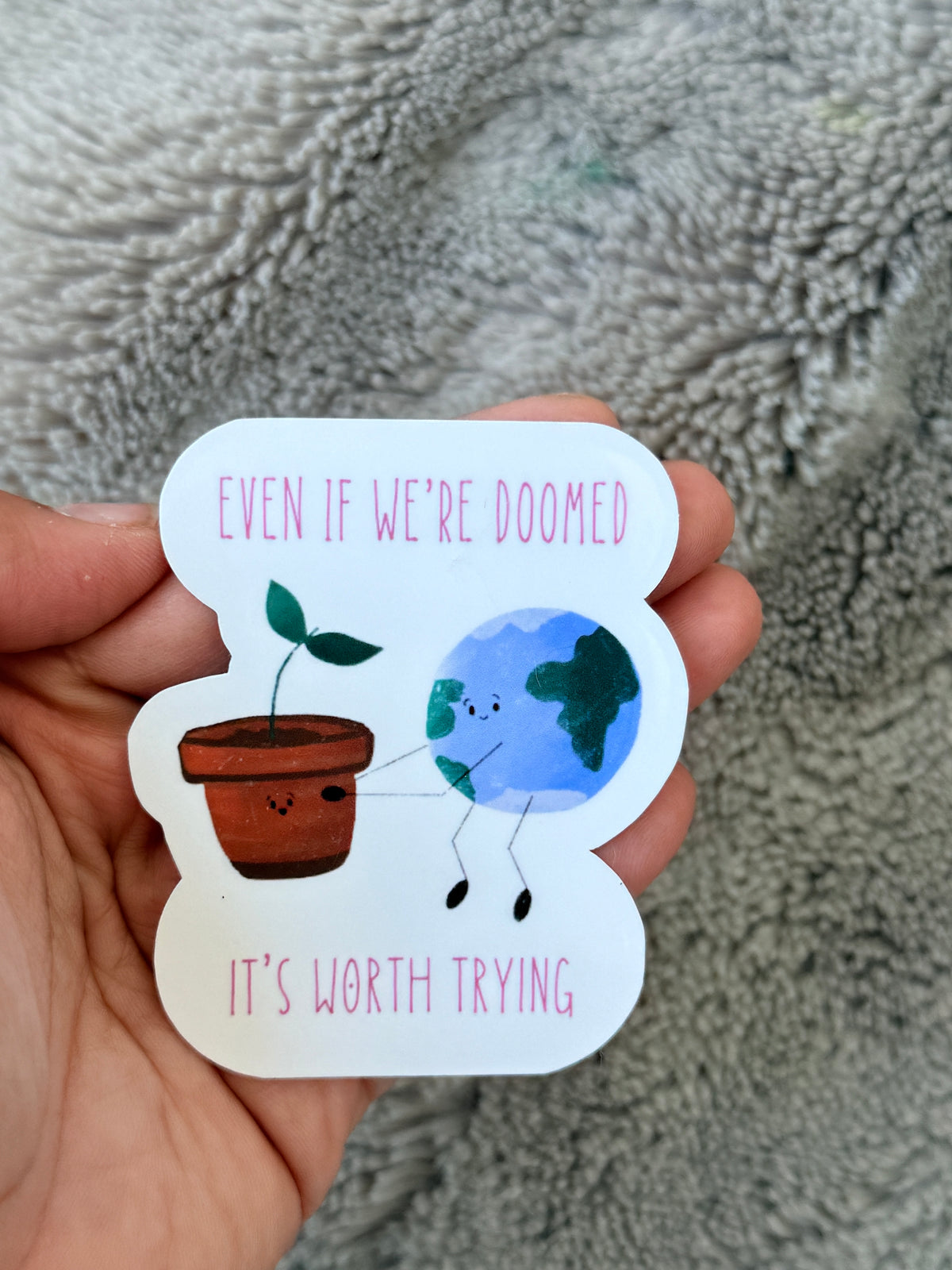Climate Hope Globe Vinyl Sticker